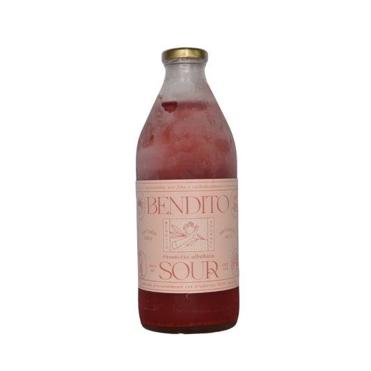 Pisco Sour Frambuesa Albahaca – Litro